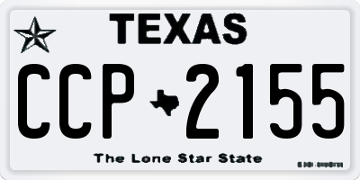 TX license plate CCP2155