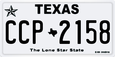 TX license plate CCP2158