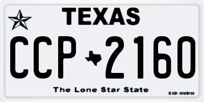 TX license plate CCP2160