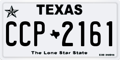 TX license plate CCP2161