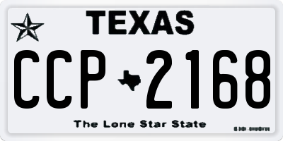 TX license plate CCP2168