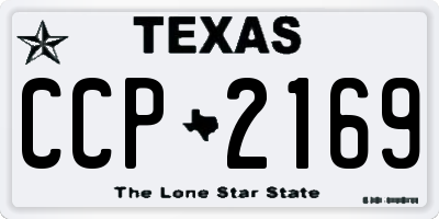 TX license plate CCP2169