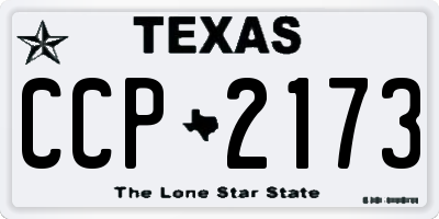 TX license plate CCP2173