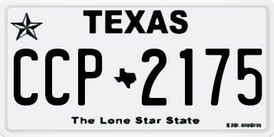 TX license plate CCP2175
