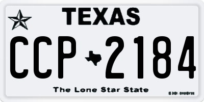 TX license plate CCP2184