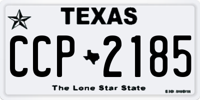 TX license plate CCP2185