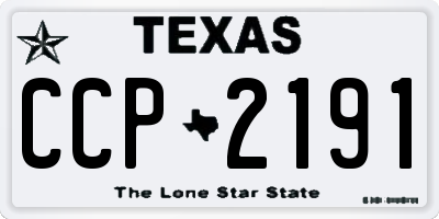 TX license plate CCP2191