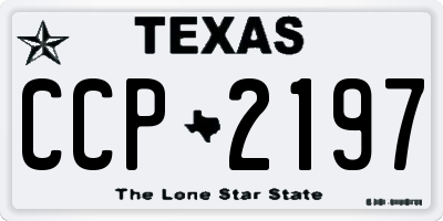 TX license plate CCP2197