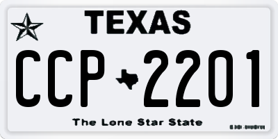 TX license plate CCP2201