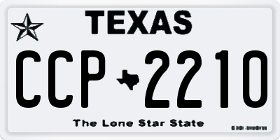 TX license plate CCP2210