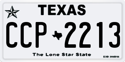 TX license plate CCP2213