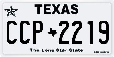 TX license plate CCP2219