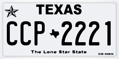 TX license plate CCP2221