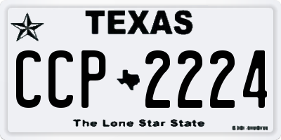 TX license plate CCP2224