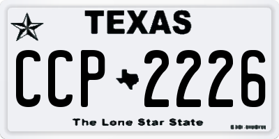 TX license plate CCP2226