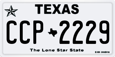 TX license plate CCP2229