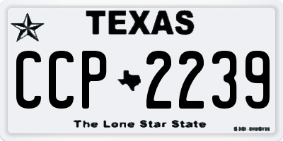 TX license plate CCP2239