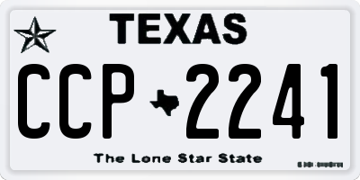 TX license plate CCP2241