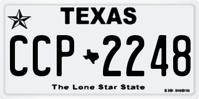 TX license plate CCP2248