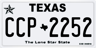 TX license plate CCP2252