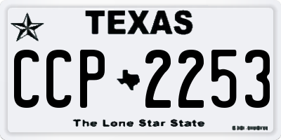 TX license plate CCP2253