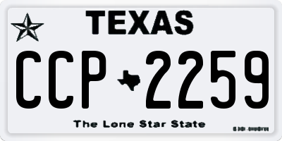 TX license plate CCP2259