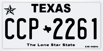 TX license plate CCP2261