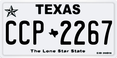 TX license plate CCP2267