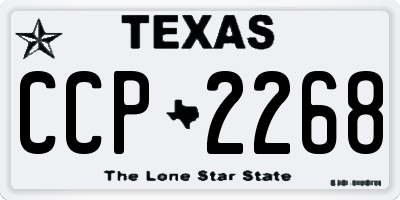 TX license plate CCP2268