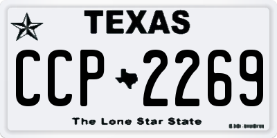 TX license plate CCP2269