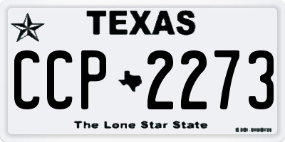 TX license plate CCP2273
