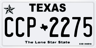 TX license plate CCP2275