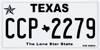 TX license plate CCP2279