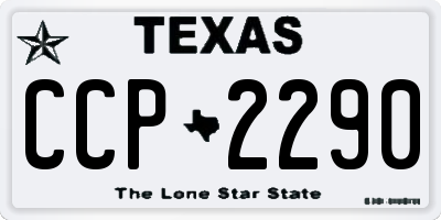 TX license plate CCP2290