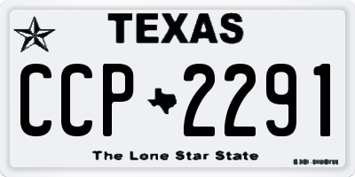 TX license plate CCP2291