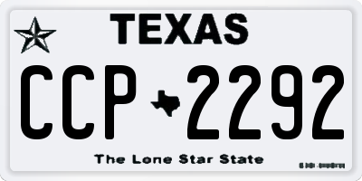 TX license plate CCP2292