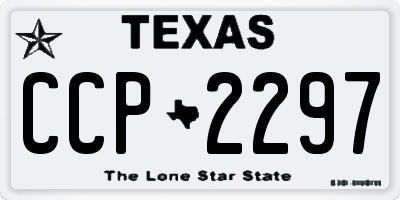 TX license plate CCP2297