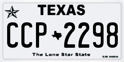 TX license plate CCP2298