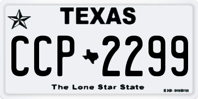 TX license plate CCP2299