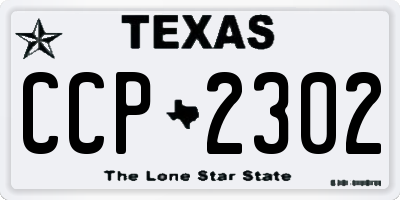 TX license plate CCP2302