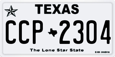 TX license plate CCP2304