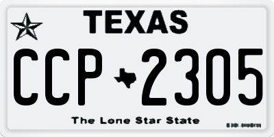 TX license plate CCP2305
