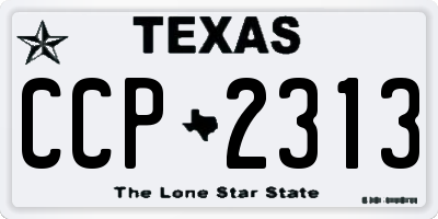 TX license plate CCP2313