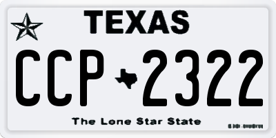 TX license plate CCP2322