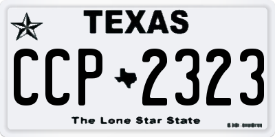 TX license plate CCP2323