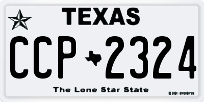 TX license plate CCP2324