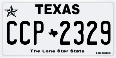 TX license plate CCP2329