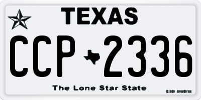 TX license plate CCP2336