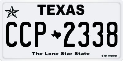 TX license plate CCP2338