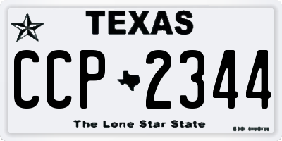 TX license plate CCP2344